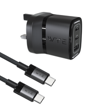 Load image into Gallery viewer, 67W Multi-Port Laptop & Mobile Phone Charging Kit with USB-C to USB-C Cable