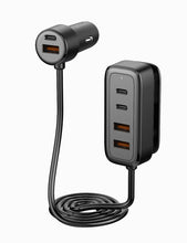 Load image into Gallery viewer, 108W In-Car Charger With Multi-Port Extended Charging Hub