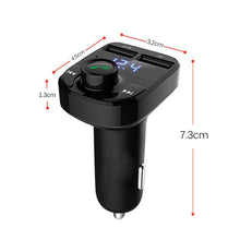 Load image into Gallery viewer, BLUETOOTH FM TRANSMITTER MP3 USB CAR CHARGER