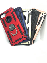 Load image into Gallery viewer, Shockproof case with magnetic plate and finger ring/stand