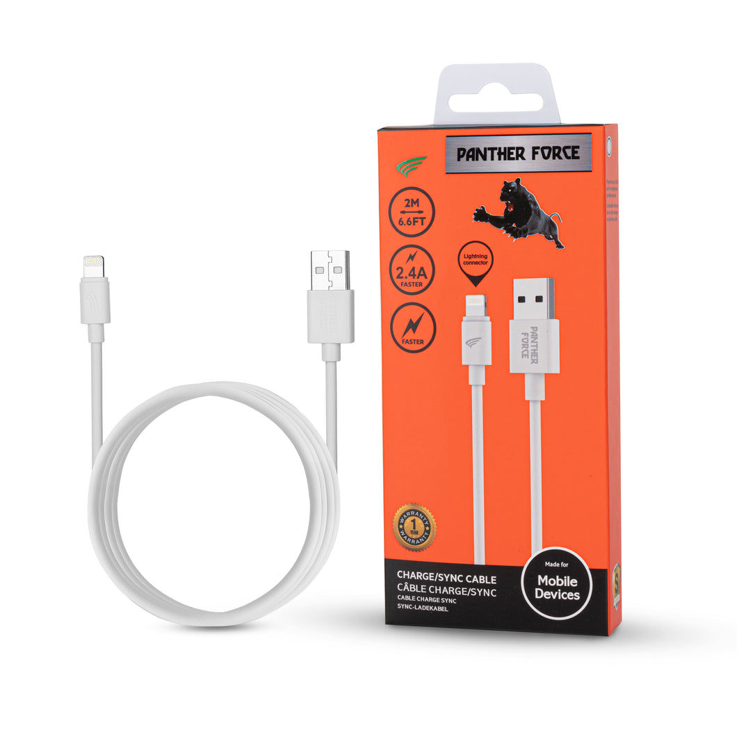 2.4A lightning charging cable