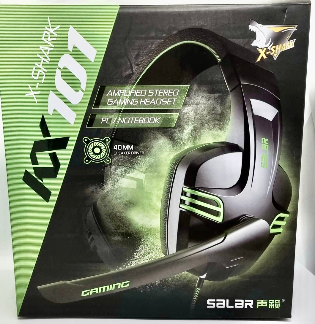 X Shark 101 PC Gaming headset (Green & Black)